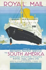 ROYAL MAIL VINTAGE STYLE PRINT/POSTER QUALITY PHOTO PAPER/CANVAS T190