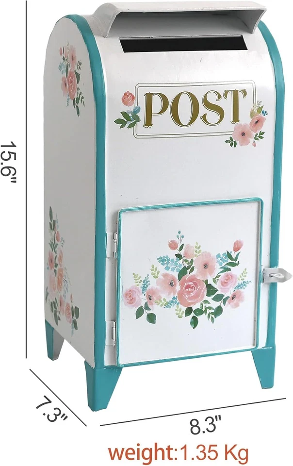 Buzón de Boda Caja de Tarjetas Decoración de Boda Centro de Mesa de Boda Suministros Foto 2 de 4