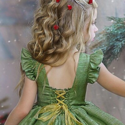 light green christmas dress Save Your Applause Emerald Green Ruffled Dress – Shop the Mint main image 0