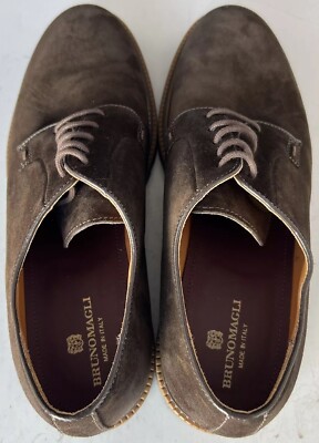 Bruno Magli Groover BM1GROP1P Brown Suede Derby Plain Toe  display picture 2