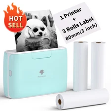 Phomemo M04S Portable Bluetooth Printer Label Maker Support 2/3/4inch Print lot