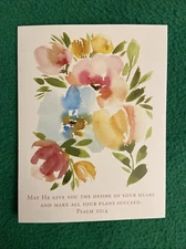 Leanin’ Tree Scripture Birthday Note Card “May He Give You…”