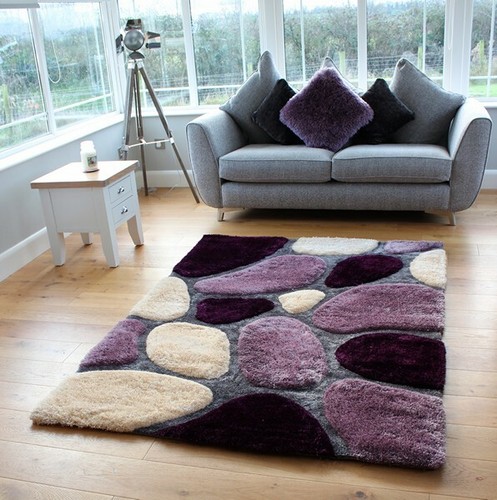 Shaggy Rugs 3D Living Area Rugs Non Shed Deep Pile Luxurious Soft Thick Pile Rug - Picture 19 of 25