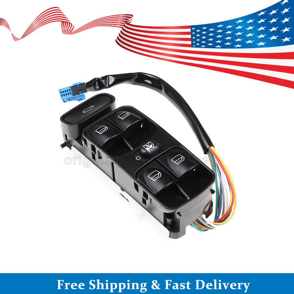 Interruptor de ventana eléctrica delantero izquierdo 2038200110 para Mercedes-Benz C230 C55 AMG C350 Foto 3 de 4