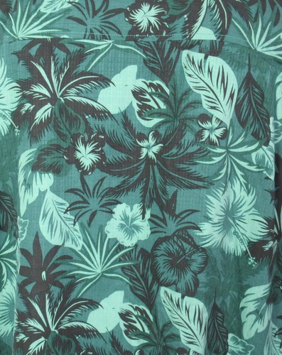 Tommy Bahama Seidenhemd Herren Größe 5XL Hawaii Grün Blumen Kurzarm Knopf - Bild 7 von 11