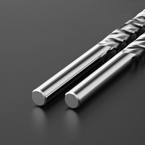 Hard Alloy Single 4-Edged Spiral End Mill 3.175/4mm Shank For PVC/Density Board - Picture 4 of 5