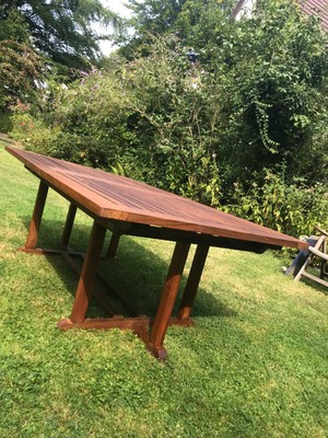 Luxus Teak Tisch Esstisch Garten Tafel Gartenmobel Furniture