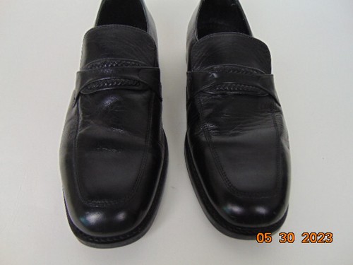MOCASSINS HOMME GIORGIO BRUTINI CUIR NOIR TAILLE 9,5 D - Photo 3/9