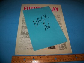 Video Game Ad  Vintage 1990  The Black Bass by Hot-B  for Nintendo NES  