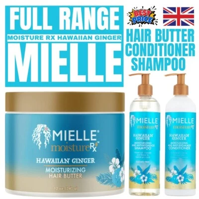 Mielle Moisture RX Hawaiian Ginger Leave In Conditioner - Treatment - Butter UK