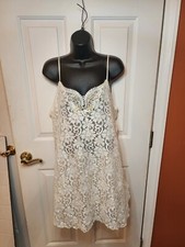 Cinema Exoile Vintage White Lace Sheer Nightgown