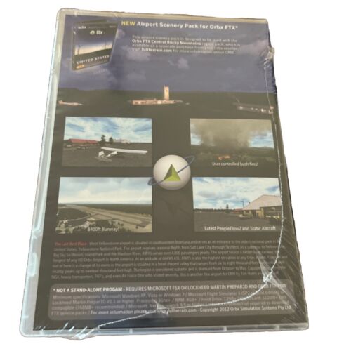 Orbx FTX : West Yellowstone , New Sealed PCDVD - Flight Simulator X Prepar 3D - Afbeelding 2 van 2