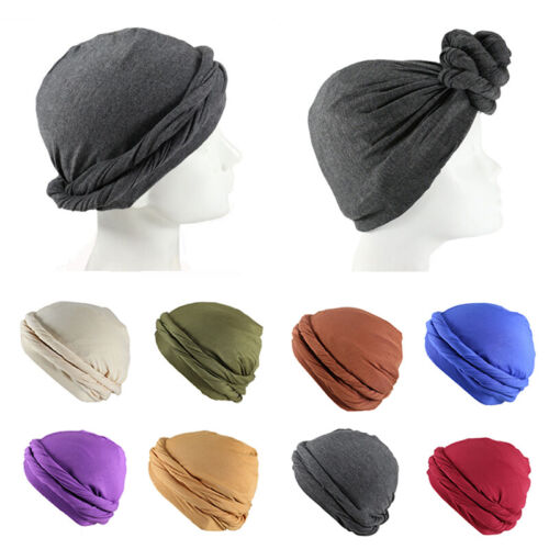 Kopf Schal Muslimisch Herren Turban Halo Wrap Solid Baumwolle Bonnet Kappen // - Bild 1 von 23