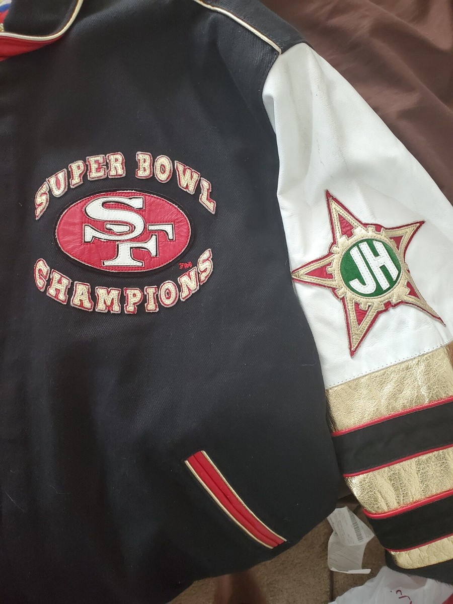NFL San Francisco 49ers Jeff Hamilton Leather Jacket Adult L NFL San Francisco 49ers Jeff Hamilton Leather Jacket Adult L