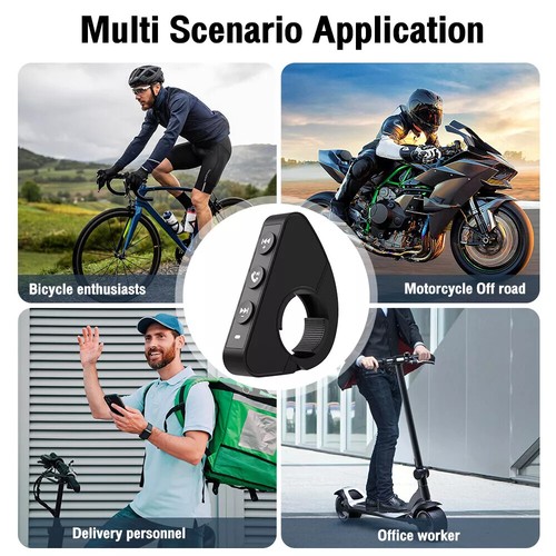 Motorcycle Helmet Headset Controller BT Wireless Remote Control Handlebar Button - Picture 11 of 12