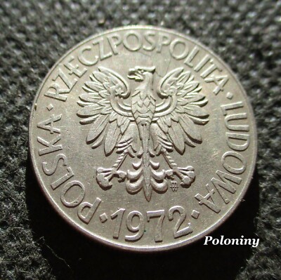 OLD COIN OF POLAND (PEOPLE'S REPUBLIC) 10 ZLOTY 1972 TADEUSZ