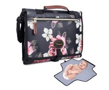 Portable Diaper Changing Pad Thick Cushion Pillow- Foldable Clutch Bag fo Travel
