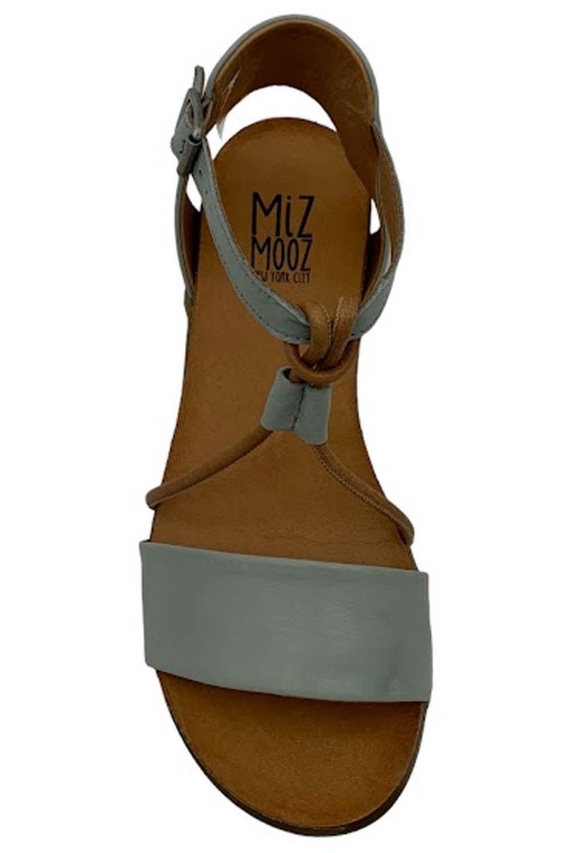 muu Miz Mooz Leather T-Strap Sandals Medina Aquamarine | eBay