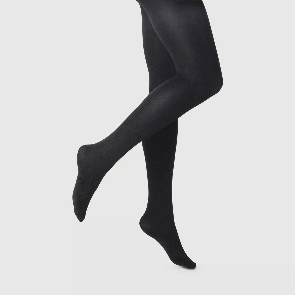 Ladies Hot Stuff Warm & Cosy Thermal Cotton Rich 2 Pack 200 Denier Tights  Black