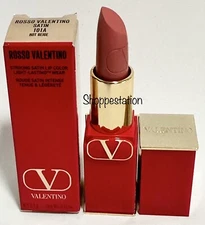 Rosso Valentino Striking Satin Lip Color Refillable Shade 101A HOT BEIGE 3.4g