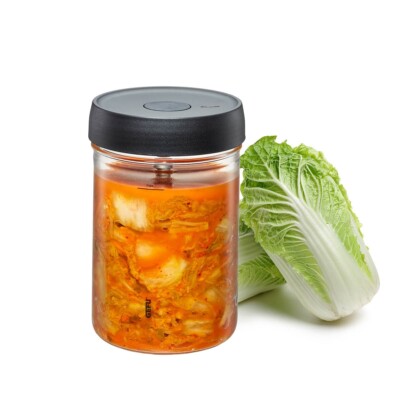 Fermentierglas NATIVO Mit Deckel und Gärventil 1000Ml Gärtopf Form Einmachgläser