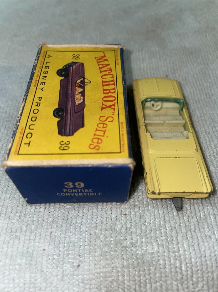 Matchbox No. 39 Pontiac Convertible (with Original Box) | eBay