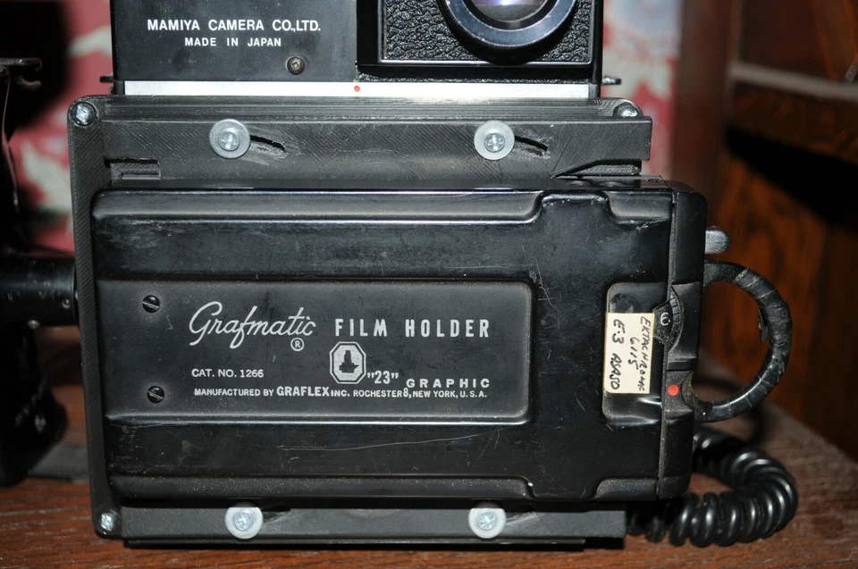 Mamiya Universal Press raro adaptador G graflock 2x3 120, hoja, grafmatic, RB 3-d Foto 2 de 4