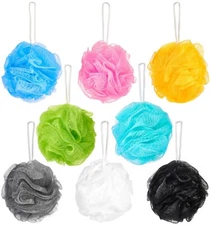 BRUBAKER - Bath & Shower Sponge - Exfoliating Mesh Pouf Loofah
