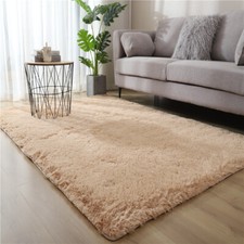 Image of Large Shaggy Rugs Anti Slip Soft Fluffy Rug Living Room Bedroom Thick Carpet Mat