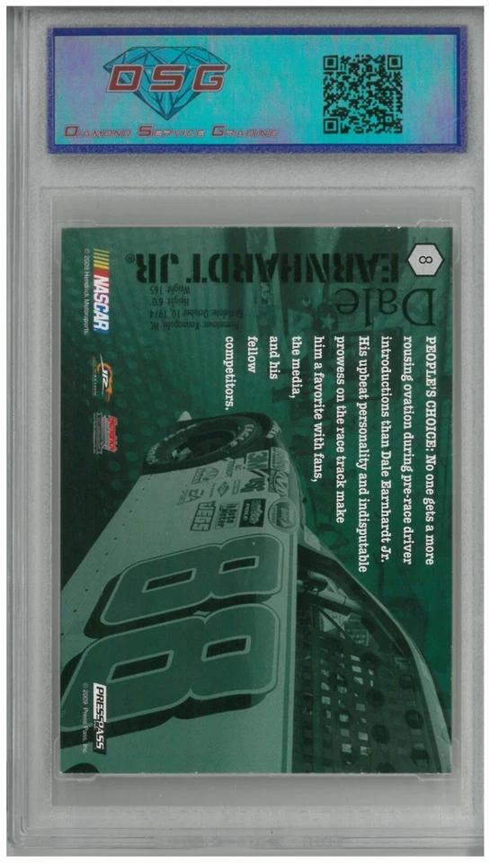 2009 Press Pass Vip DALE EARNHARDT JR. #8💎 DSG 8.5 NM/Mint - Image 2 of 2