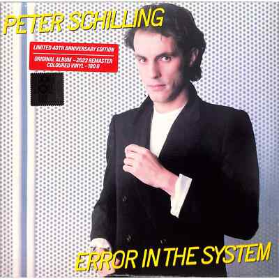 Peter Schilling / ERROR IN THE SYSTEM (2023 REMASTERED) (Ltd.Edition Yellow Vin