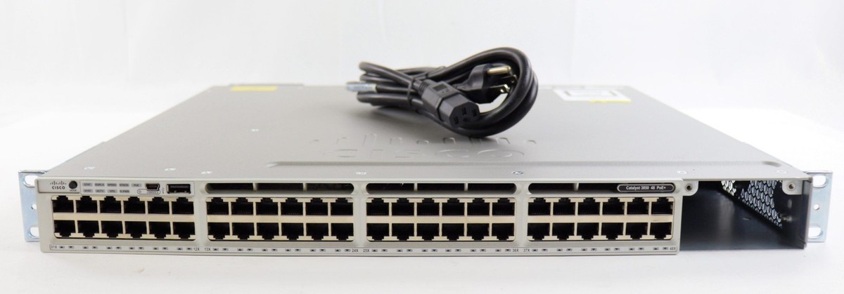 Cisco Catalyst 3850 48 PoE+ WS-C3850-48F-S Gigabit Network Switch