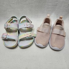 Cat Jack Shoes Lot Girls 8 Pink Multi Sneakers Sandals Tie Dye Marble Bundle
