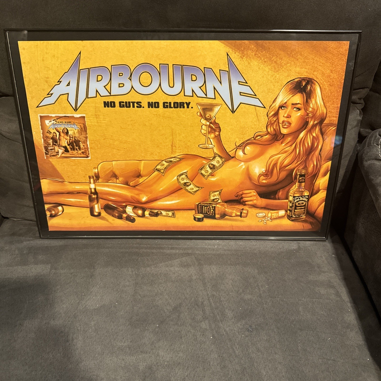Airbourne 2010 DS 11 X 17” Promo Poster No Guts. No Glory.