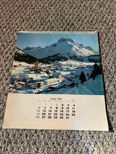 1967  Austria Scenery Desk Calendar Complete Vintage Topographical