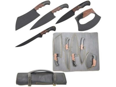 Elk Ridge 5Pcs Kitchen Knife Set High Carbon Steel Ultra Sharp Chef Knives