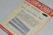 HO scale freight car PARTS Gloor Craft Models 860 roof walk set (3) 1.91"