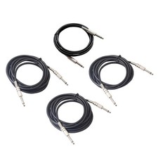 Electric guitar/bass cable, 6.35 mm jack, straight to straight, for guitar,