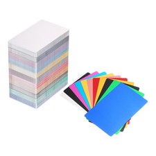 550Pcs 86 x 54 x 0.21mm Anodized Aluminum Blank Metal Business Cards Multicolor