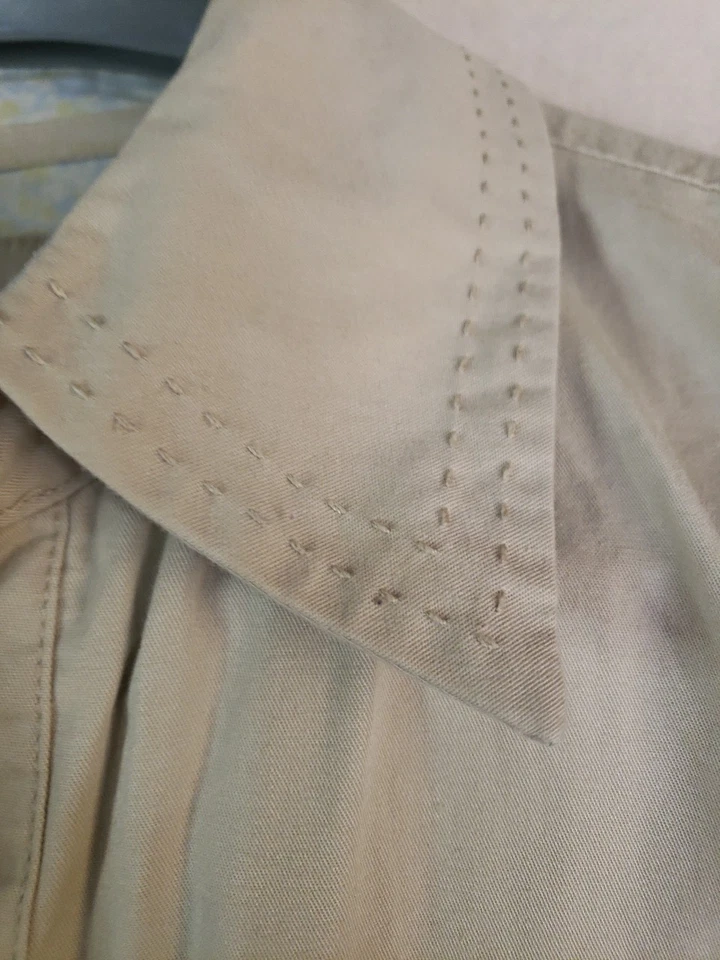 Chaqueta Safari Dockers Mujer Talla L 100% Algodón Caqui Tostado Botón De Colección Desertcore Foto 4 de 4