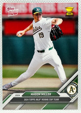 2024 Topps Now - Rookie Cup - Mason Miller RC-12 - Athletics!