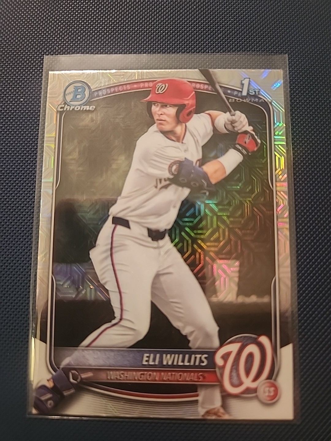 Eli Willits 2025 Bowman Draft #BDC-1 Mega Box Mojo Refractor Nationals