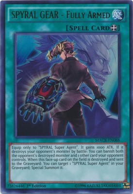 SPYRAL GEAR - Fully Armed - MACR-EN088 - Ultra Rare - 1st Edition - Moderately P