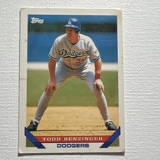 Topps 1993 Topps - Todd Benzinger #620 Los Angeles Dodgers MLB Base Set