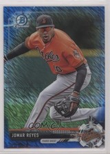 2017 Bowman Chrome Prospects Blue Shimmer Refractor Jomar Reyes #BCP137 0y59