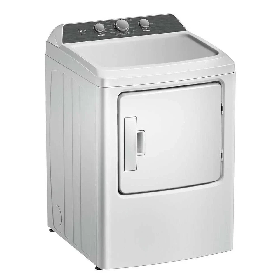 Midea 4,1 cu. Lavadora de carga superior y 7,0 ft³ Combo secadora eléctrica ft. - blanca Foto 4 de 4