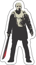Stickers - C&D Visionary - Friday the 13th Jason 3"x5.5" NEW Decal Movie