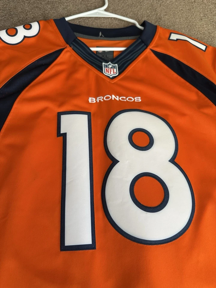 Camiseta Nike Denver Broncos Peyton Manning Limited para hombre XL nueva con etiquetas naranja Foto 4 de 4
