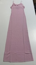 NWT LoveShackFancy Alivia Sheer Knit Maxi Dress in Lotus Petal Pink MSRP $425