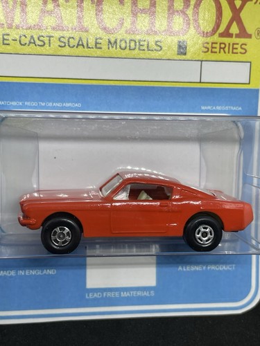 Paquete blister Lesney Matchbox 8 personalizado Ford Mustang con ruedas súper rápidas - Imagen 5 de 7
